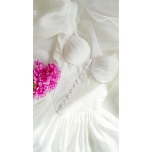 NWT Adeirlina Here Comes the Sun Bridal‎ White Mini Dress Size XL $285 MSRP